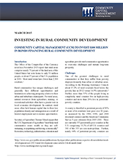 Investing in Rural Community Development